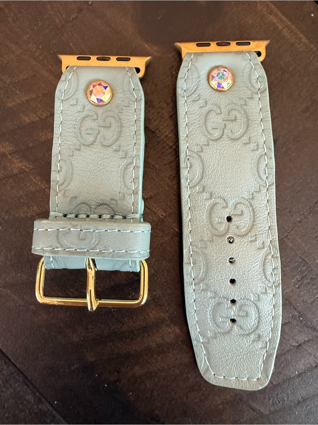 Authentic Upcycled Gucci Jungle Green Watch Band